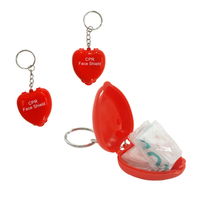 Bouclier respiratoire jetable de porte-clés de RCR de cas en forme de <span class=keywords><strong>coeur</strong></span> pour la maison et extérieur - Product Image 6