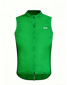 Chaleco de Ciclismo Personalizable sin Mangas, Cortavientos, Cuello Alto, Repelente al Agua, Ajuste Ceñido, Dobladillo Curvo - Product Image 2