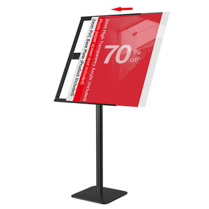 ป้ายโฆษณาอลูมิเนียมพร้อมฐานกันล้ม, ขาตั้งโปสเตอร์เปลี่ยนเร็วสำหรับการส่งเสริมการขายกลางแจ้ง, ลานจอดรถ, พื้นที่ลงทะเบียนงานอีเวนต์ - Product Image 4