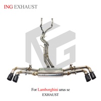 ING SUS304 Tuyau avant à soupape + échappement arrière pour Lamborghini Urus SE DWH 4.0T 2024+ |   Échappement à quatre sorties en gros