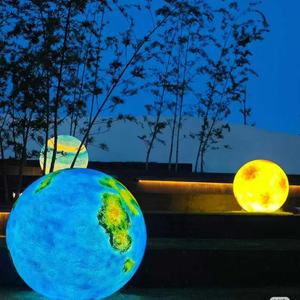 Escultura de Fibra de Vidrio con Luz LED de Simulación de Ocho Planetas Principales, Luces Decorativas para Exteriores, Jardín, Centro Comercial, Tienda - Product Image 3