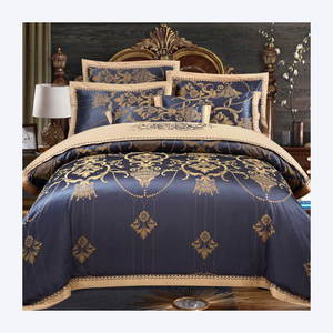 <span class=keywords><strong>Set</strong></span> di Biancheria da Letto di Lusso in Jacquard di Policotone con Copripiumino <span class=keywords><strong>e</strong></span> Lenzuola, Sensazione Pelle, per Matrimoni, Vendita Calda - Product Image 1