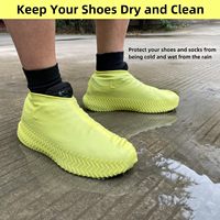 Protège-chaussures en silicone de petite taille, imperméables, antidérapants, réutilisables pour femmes et adolescentes, protection contre la pluie, la neige et la boue en extérieur