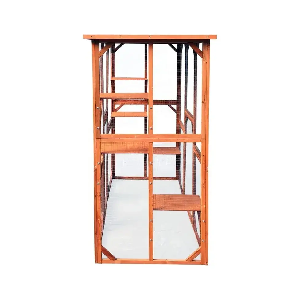 Maison pour chat d'extérieur Big Catio, abri pour chat sauvage en bois avec 6 plates-formes et protection contre les intempéries à vendre