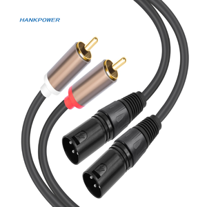 <span class=keywords><strong>2</strong></span> <span class=keywords><strong>RCA</strong></span> ذكر إلى <span class=keywords><strong>2</strong></span> XLR كابل صوت ذكر مزدوج <span class=keywords><strong>RCA</strong></span> إلى محول متوازن XLR مزدوج - Product Image 2