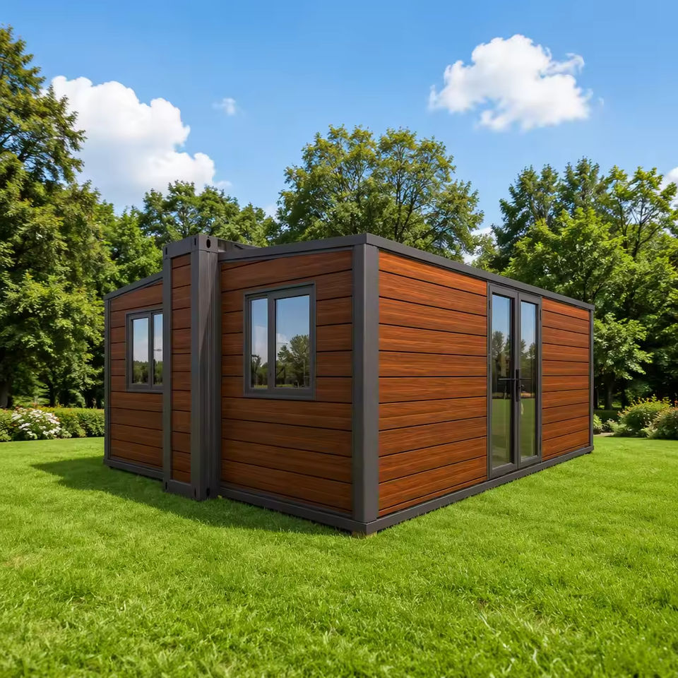 Construction Container 40 Granny Flat Expandable Container Home Weatherproof Stable Structure ...