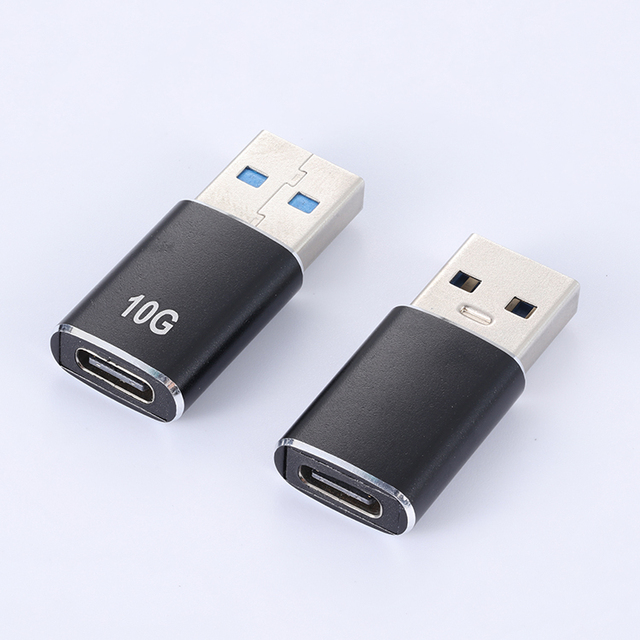 Factory Wholesale New USB 3.0 AM Type Adapter Double-Sided 10 Gbps Data Transmission Aluminum Shell CF Computer Accessory