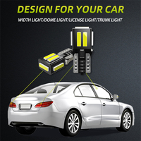 Jiachi usine carré T10 Led voiture lumières 7020 7 SMD Canbus Led ampoule lampe 12V blanc intérieur dôme carte porte lumières pour Auto PartS
