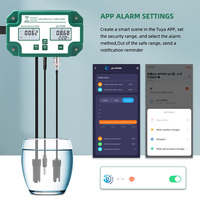 Testeur de qualité de l'eau intelligent Tuya Wifi 6 en 1, moniteur de qualité de l'eau, TDS/EC/PH/Salinité/S.G/pH-mètre pour aquarium, hydroponie