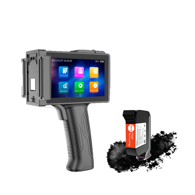 WECARE H91 Portable 12.7mm Fastjet Inkjet Handheld Printer for Barcode, QR Code, Batch Number, Logo Printing