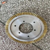 Brosse à disque en fil d'acier inoxydable avec manche en carbone, qualité extra-fine, pour le meulage, le polissage, l'ébavurage, utilisation sur les machines textiles