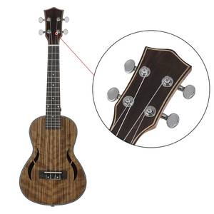 <span class=keywords><strong>Ukelele</strong></span> Acústico de Concierto de 24 Pulgadas, Madera de Nogal, Cuerdas de Nailon, Clavijas de Afinación Tipo Cerrado, con Estuche, Capo y Paño de Limpieza - Product Image 5