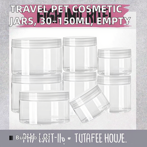 Travel Storage 30ml/50ml/60ml/80ml/100ml/120ml/150ml PET <b>Plastic</b> Empty Transparent Cosmetic <b>Jars</b> Pump Skin Care Serum Shampoo - Product Image 2
