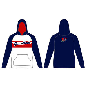 เสื้อมีฮู้ดสำหรับผู้ชายเสื้อเบสบอลแขนยาวผ้าฝ้ายโพลีเอสเตอร์ปักลายพิมพ์ซับลิเมชันโลโก้ตามสั่ง - Product Image 1