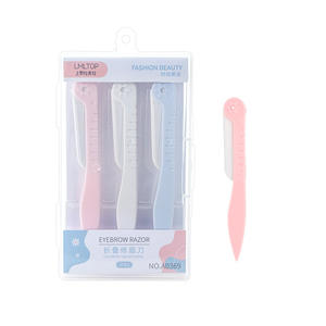 LMLTOP - Juego de 3 Depiladores de Cejas Plegables de Acero Inoxidable con Punta Inclinada para Mujer, A0369 - Product Image 5