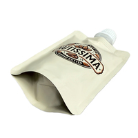 Sachets souples personnalisés imprimés avec bec verseur, qualité alimentaire, anti-fuite, pour l'emballage de gelée, jus, café et boissons