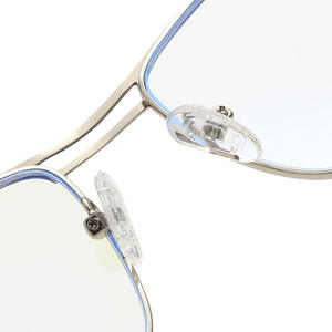Gafas de Metal con Media Montura Gris Jack 5151, Protección Anti Luz Azul, Monturas Ópticas Unisex para Miopía - Product Image 2