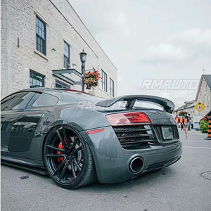 สปอยเลอร์หลังคาร์บอนไฟเบอร์แท้คุณภาพสูงสำหรับ Audi R8 V8 V10 ปี 2007 - 2016 - Product Image 5