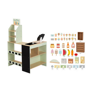 Juego de tienda de comestibles Juego de tienda Montessori interactivo de madera Juguete Juego de simulación Cocina Comida Juguetes para niños - Product Image 4