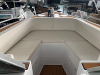 Bateau de pêche en aluminium 21 pieds à prix d'usine, type Bowrider, coque en V profond, pour navigation en haute mer, yacht de plaisance ouvert, navire de croisière sportive