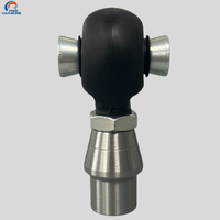 Kit d'extrémité de tige en acier allié Caracing XM16M, tige M16x1.5, diamètre intérieur 12mm, entièrement fileté, filetage gauche, certifié ISO 9001, haute précision