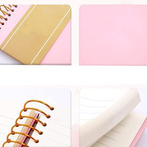 2026 Wire Binding Gold Metal Coil Paper Bound Hard Cover Spiral Ruled Notebook <strong>A4</strong> A5 <strong>Planner</strong> - Product Image 6