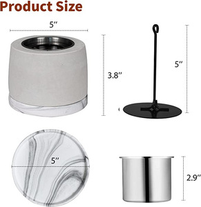 Superior Quality Fireplace Portable Mini Tabletop <strong>Fire</strong> Pit Concrete <strong>Table</strong> <strong>Top</strong> <strong>Fire</strong> Pit <strong>Bowl</strong> on Sale - Product Image 5