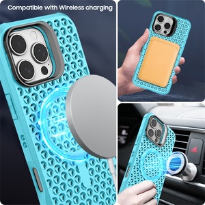Coque de téléphone antichoc en TPU et PC, design armure, magnétique, avec trou pour la caméra, pour <span class=keywords><strong>iPhone</strong></span> 16 <span class=keywords><strong>Pro</strong></span> Max – Nouvelle collection de luxe en gros - Product Image 3