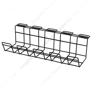 Foldable Under <b>Desk</b> Power Strip Rack <b>Wall</b> Mounted Cable Management Organizer for Home Office Computer Desktop Use - Product Image 5