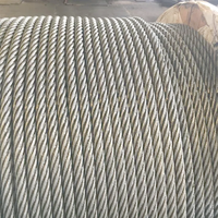 Câble en acier allié galvanisé à chaud en stock pour la construction, certifié ISO9001, tréfilé à froid, laminé à chaud, multi-usages