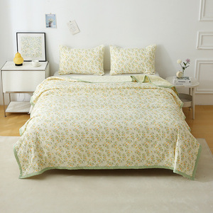 Hiện Đại Tất Cả Các Mùa Sợi Nhỏ Chăn Cho Nữ Hoàng Giường Hoa Biên Giới Khung Trọng Lượng Nhẹ Trải Giường Với Hoa Mô Hình Cho Khách Sạn - Product Image 2