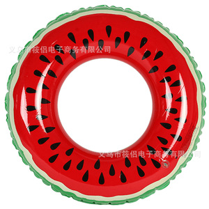 Watermelon <b>Inflatable</b> Swimming Ring Extra <b>Large</b> Thick Underarm Float For Adults <b>Pool</b> Water Park Use Unisex Environmentally - Product Image 5
