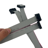 Câble d'extension IDE double rangée femelle 40 broches, pas 2.54DC, connecteur IDC 16 broches F/F pour carte mère, câble plat IDC