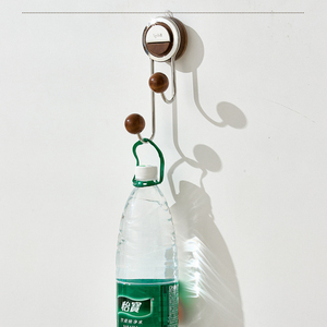 Crochets à ventouse de haute qualité, crochets adhésifs muraux imitation bois, sans perçage, <span class=keywords><strong>pour</strong></span> l'organisation de la salle de bain et de la cuisine - Product Image 5