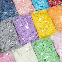 30g/Sac Vente en Gros de Remplissage en Papier Froissé Coloré pour Emballage, Papier Déchiqueté pour Remplissage de Boîtes Cadeaux de Luxe