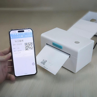 Imprimante d'étiquettes d'expédition thermique Uyin CP410 110 mm 4x6, imprimante de bordereaux intelligente WiFi 203 dpi, imprimantes d'étiquettes d'expédition sans fil
