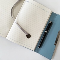 Carnet de notes en cuir PU avec porte-cartes Agenda personnalisé de luxe A5 à offrir