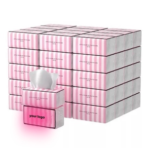 Vente en gros de papier mouchoir facial hygiénique V Fold ultra doux 3 plis avec logo personnalisé imprimé pour hôtel et bureau - Product Image 5