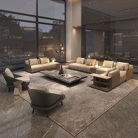 Canapé d'angle en cuir véritable pleine fleur, ensemble de canapés modernes en forme de L pour salon, mobilier de luxe pour la maison
