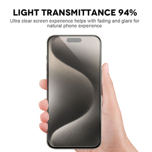 กระจกนิรภัยแบบ 2.5D 9H สำหรับ iPhone 16 Pro ป้องกันรอยนิ้วมือ คุณภาพสูง HD ใส ป้องกันหน้าจอ สำหรับ iPhone 17 ขายส่ง - Product Image 4