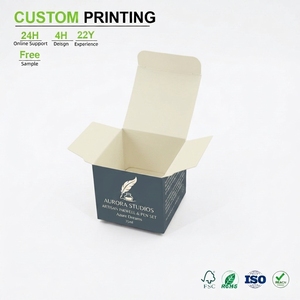 Caja de Cartón Negra Mate Personalizada con Impresión Dorada para Exhibición de Joyería y Regalos, Paquete al por Mayor, Serie Premium Profesional - Product Image 1