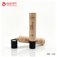 Tubes souples en plastique PE personnalisés de 20 ml à 60 ml pour cosmétiques, emballage sous vide, extrusion, lotion, crème pour les yeux, fond de teint, bouchon à vis à long bec