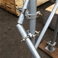 Coupleur d'angle droit pour échafaudage, double coupleur pour tubes en acier, pince de construction pour échafaudage