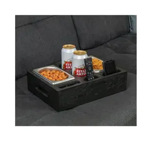 Cadeau populaire pour noël canapé majordome TV contrôleur support personnalisé Mini canapé Bar canapé Console bois Snack bols et plateau