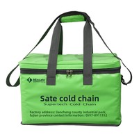 Glacière isotherme commerciale VIP PUV-18 de 18 L pour transport biosécuritaire, conservation au froid et au chaud, sac de glace à refroidissement rapide instantané