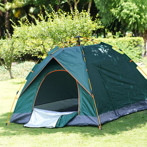 Tente de camping extérieure imperméable pour 3-4 personnes, quatre saisons, ouverture automatique rapide, design camouflage, pour les vacances, la pêche et autres activités - Product Image 4