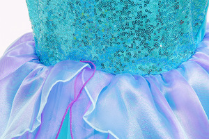 Abiti da <span class=keywords><strong>Sirena</strong></span> per Bambine, Vestiti con Maniche a Sbuffo, Costumi per Cosplay, Abito da <span class=keywords><strong>Principessa</strong></span> <span class=keywords><strong>Sirena</strong></span> per Bambini - Product Image 6