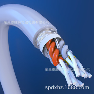 Ul20276 24Awg Multi Core Twisted Pair Shielded Cable For Equipment Wiring 300V Flame Retardant RoHS Ip40 Round Stranded - Product Image 1