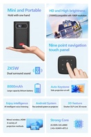 Proyector DLP Inteligente, Portátil, 3D, Cine en Casa, 1080P, 4K-Láser, Recargable, Mini Proyector para Películas, Juegos al Aire Libre, Wifi
