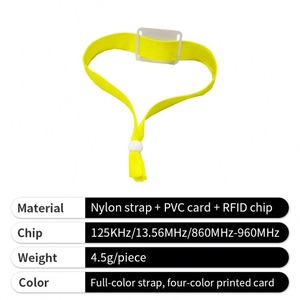 สายรัดข้อมือผ้าแฟชั่นแบบปรับได้ พร้อม NFC 13.56Mhz RFID สำหรับงานอีเว้นท์ พร้อมโลโก้ - Product Image 4